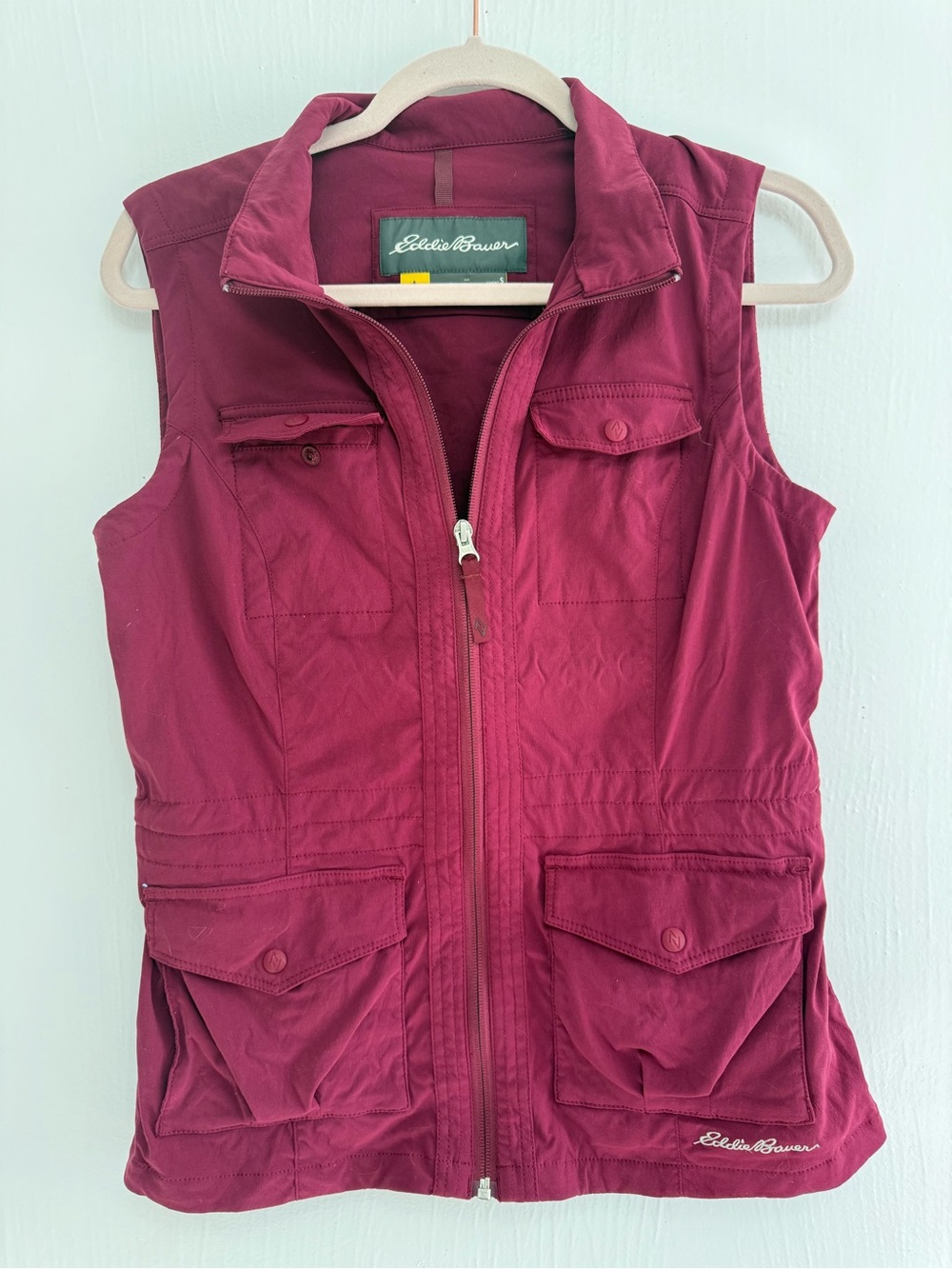 Eddie Bauer Deep Raspberry Utility Vest